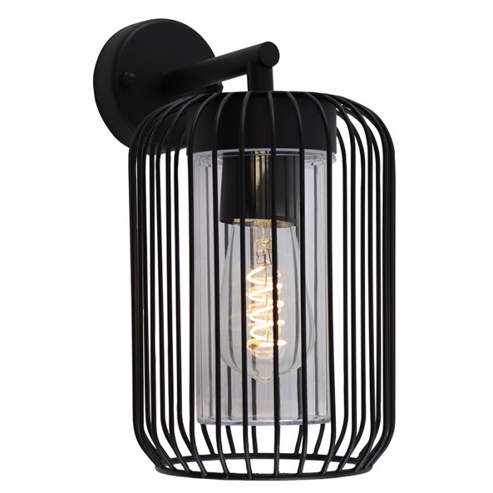 Modern outdoor light black, Enya, IP44