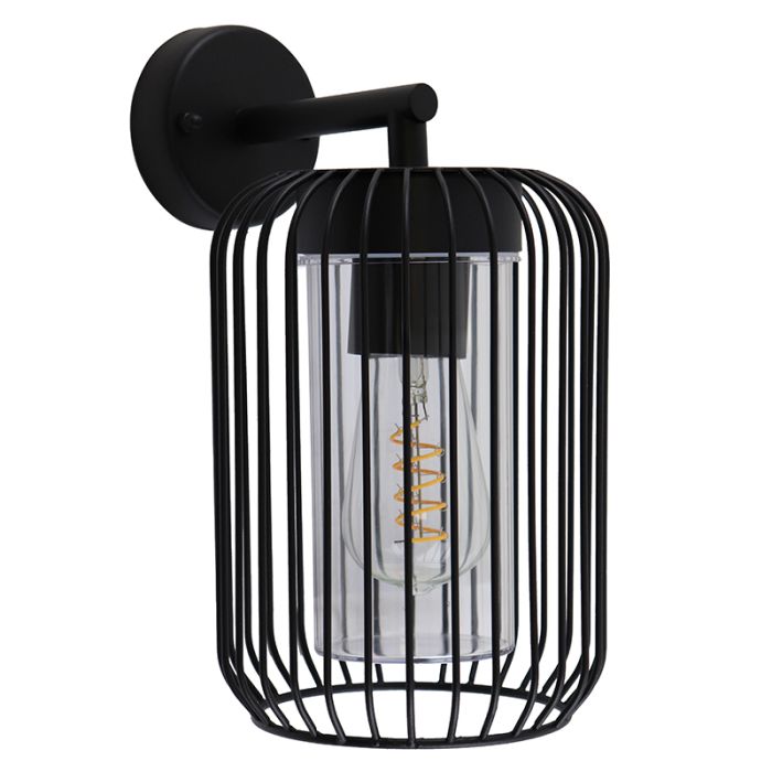 Modern outdoor light black, Enya, IP44