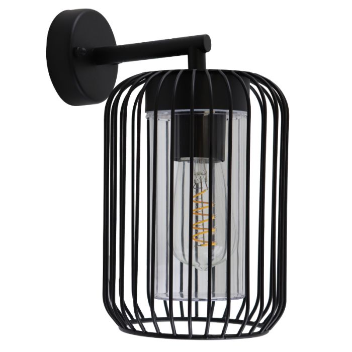 Modern outdoor light black, Enya, IP44