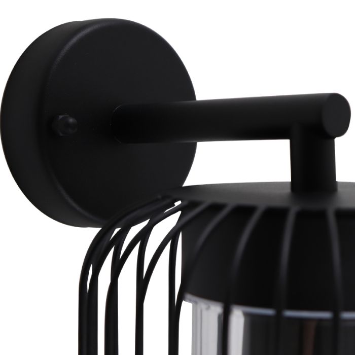 Modern outdoor light black, Enya, IP44
