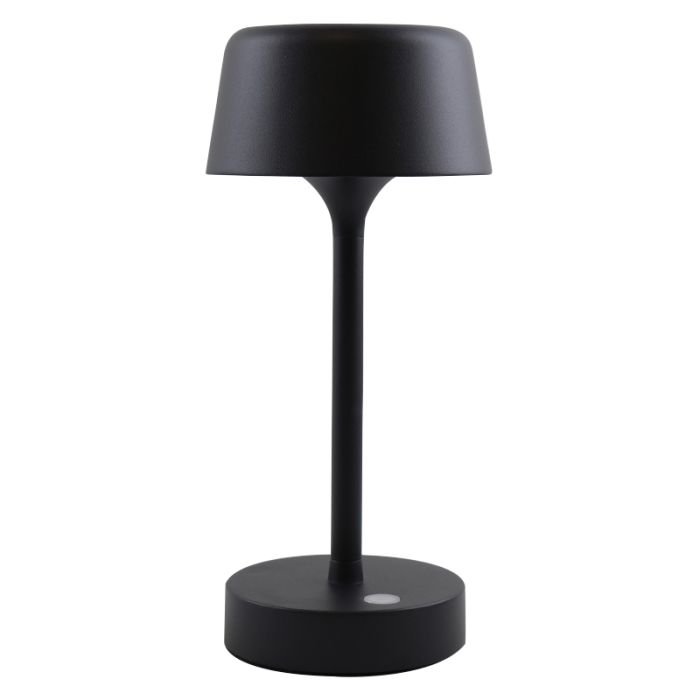 Modern outdoor table lamp black, Emily, 3W, 3000K LED, IP44, 3-step dimmable