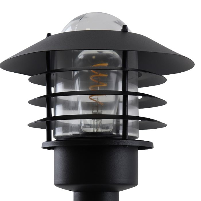 Stainless Steel outdoor light black, Felice, IP44
