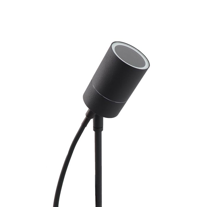 Modern garden spike light black, pedro, IP44