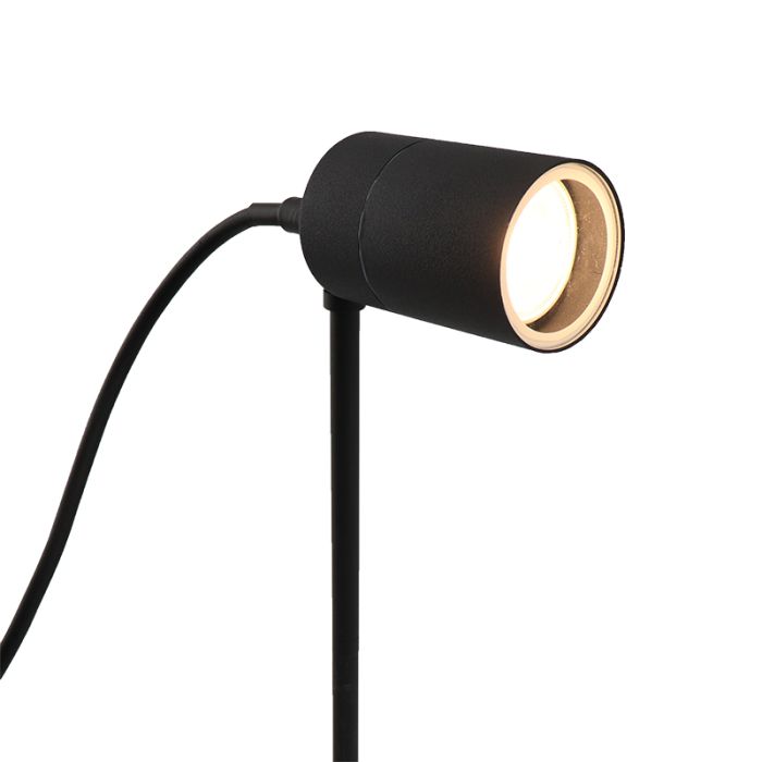 Modern garden spike light black, pedro, IP44
