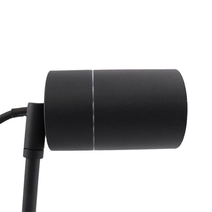 Modern garden spike light black, pedro, IP44