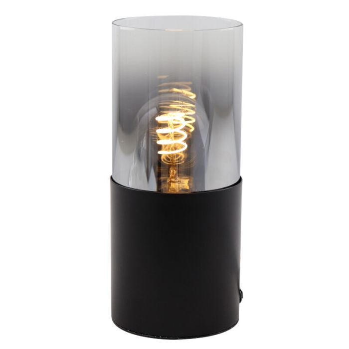 Modern table lamp black, Huy, with switch