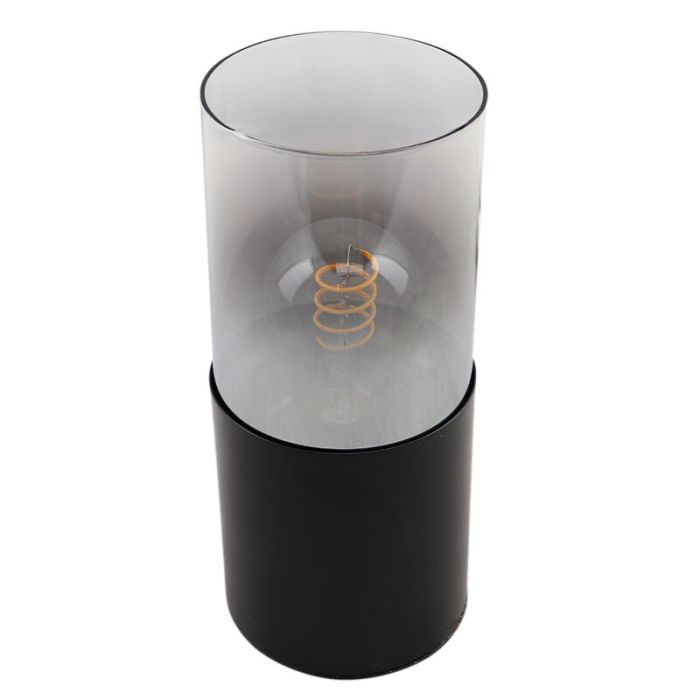 Modern table lamp black, Huy, with switch
