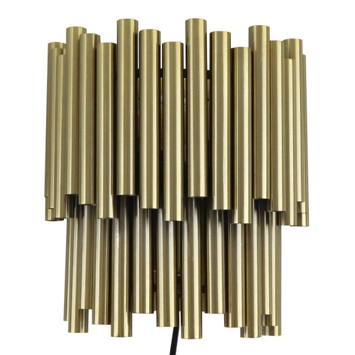 Modern wall light brass, Joelle, with switch