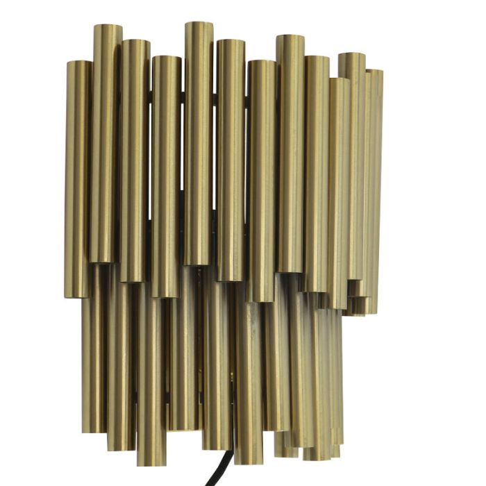 Modern wall light brass, Joelle, with switch