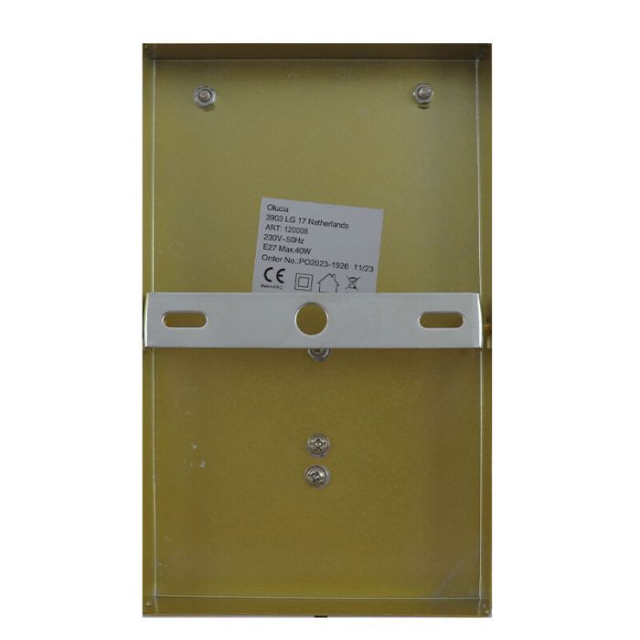 Modern wall light brass, Joelle, with switch