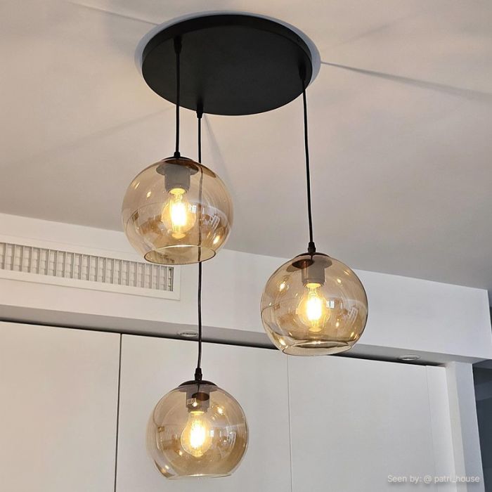Design pendant light amber, Giada