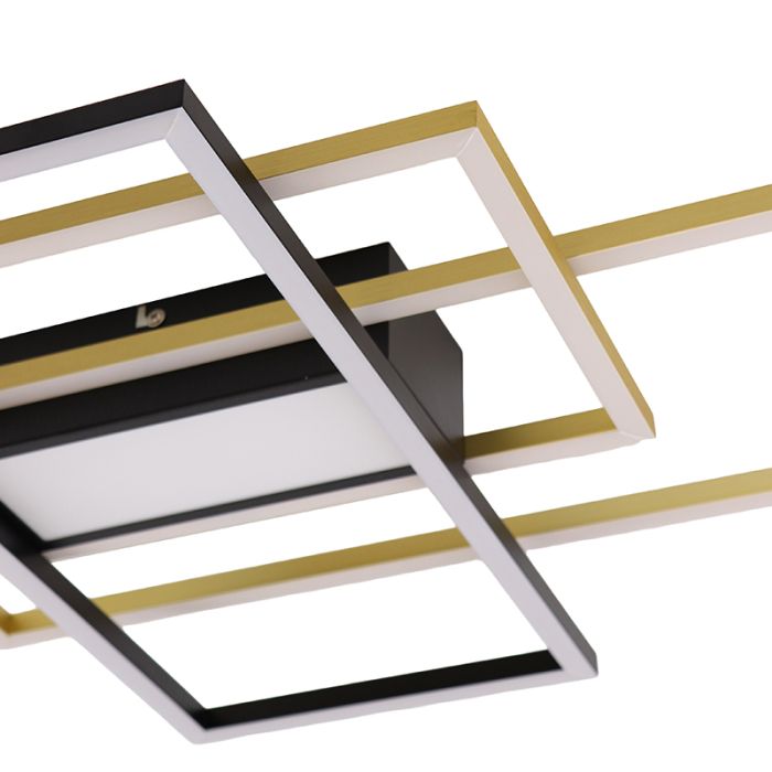 Modern ceiling light brass, Alessandro
