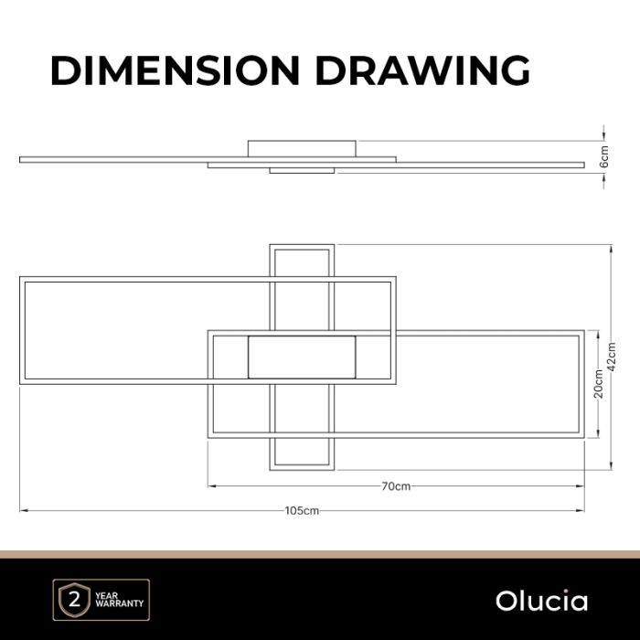 Modern ceiling light brass, Alessandro