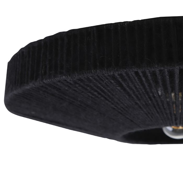 Rustic ceiling light black, Sanny