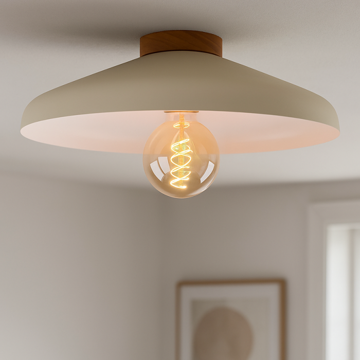 Rustic ceiling light beige, Freddie