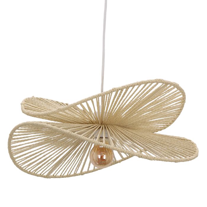 Paper pendant light beige, Rosalie
