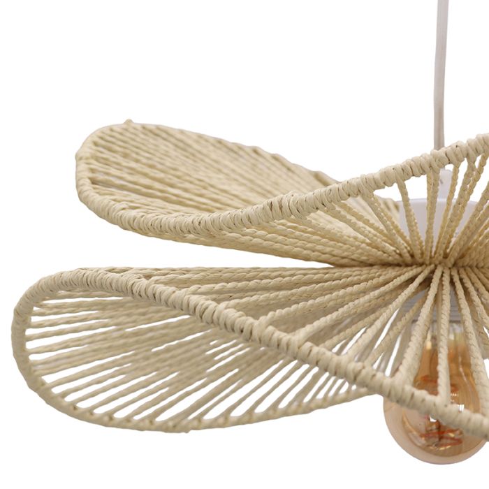Paper pendant light beige, Rosalie