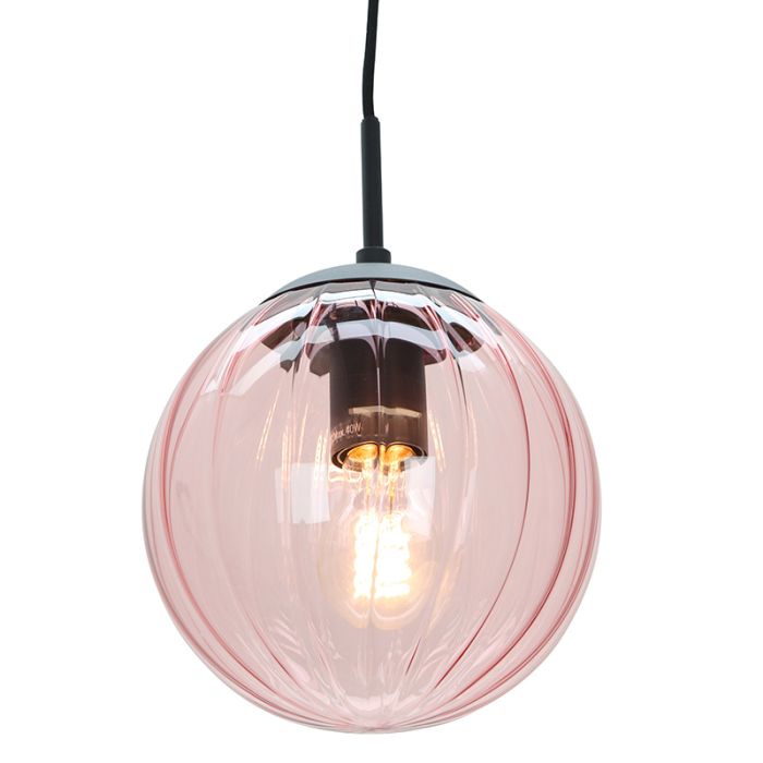 Retro pendant light pink, Rifka