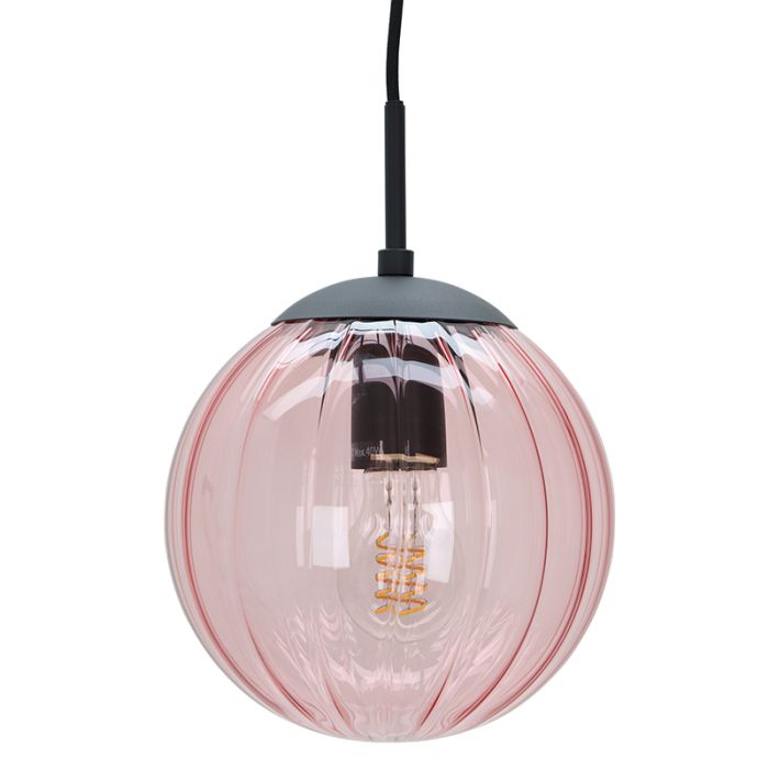Retro pendant light pink, Rifka