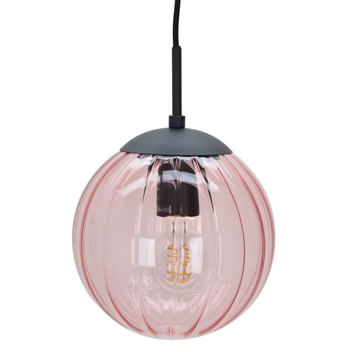 Retro pendant light pink, Rifka