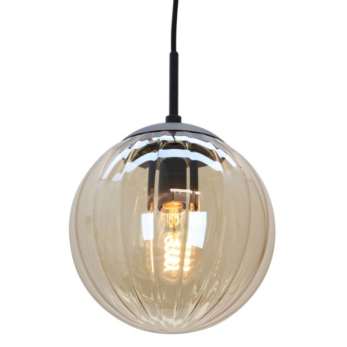 Retro pendant light amber, Rifka