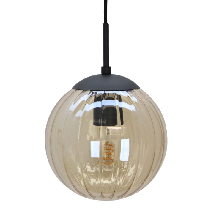 Retro pendant light amber, Rifka