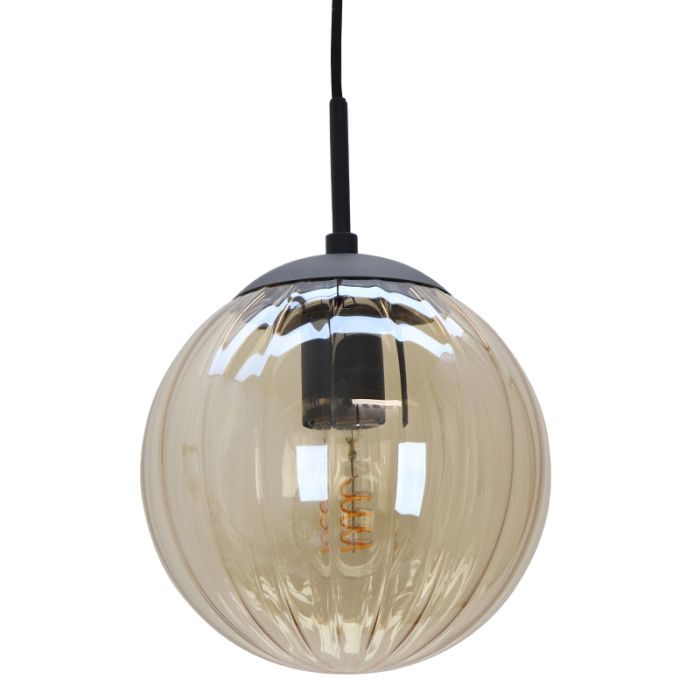 Retro pendant light amber, Rifka