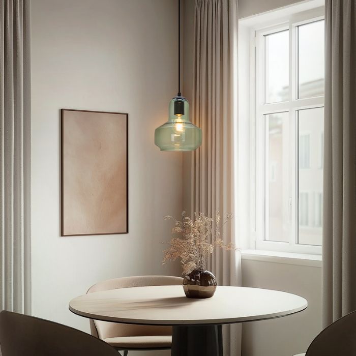 Design pendant light green, Sabina