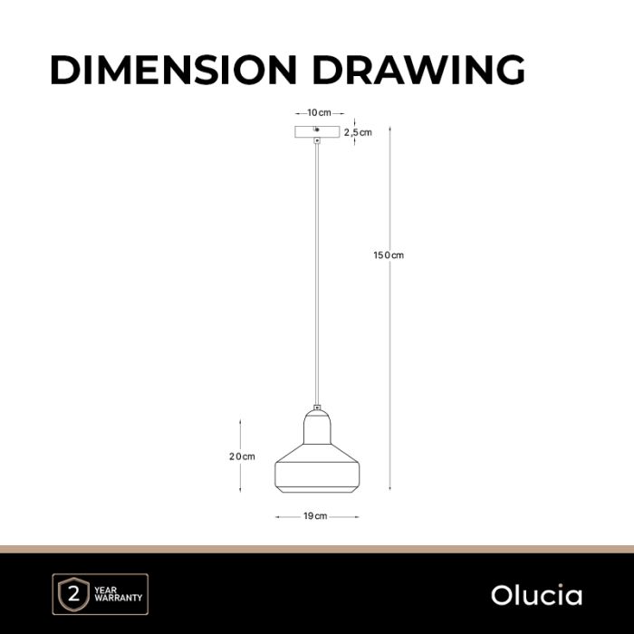 Design pendant light green, Sabina