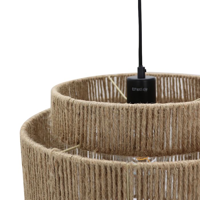 Rustic pendant light brown, Sanny