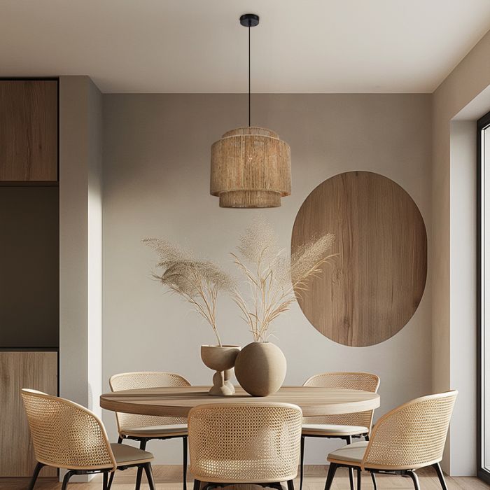 Rustic pendant light brown, Sanny