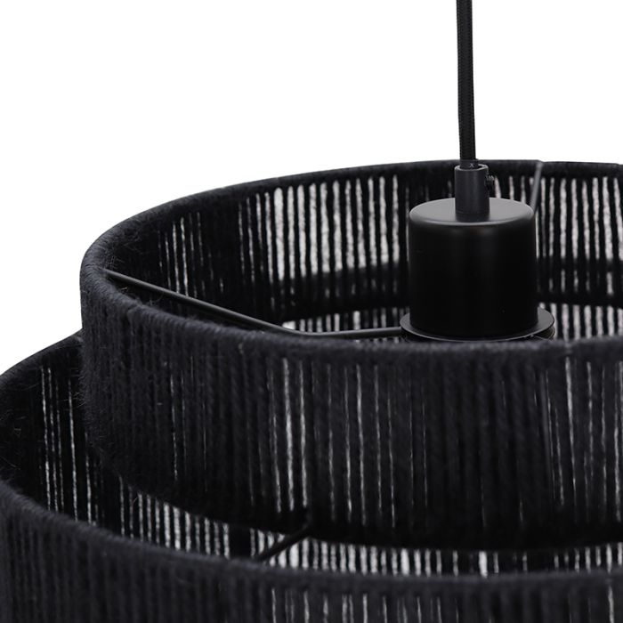 Rustic pendant light black, Sanny