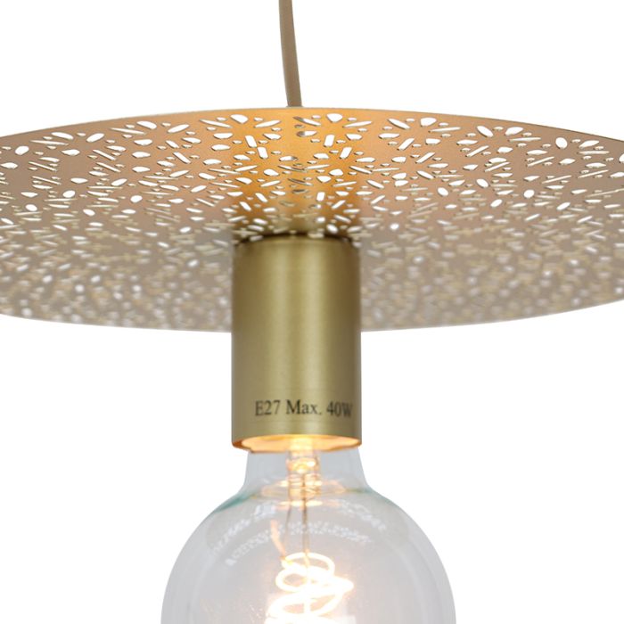 Design pendant light brass, Sienna
