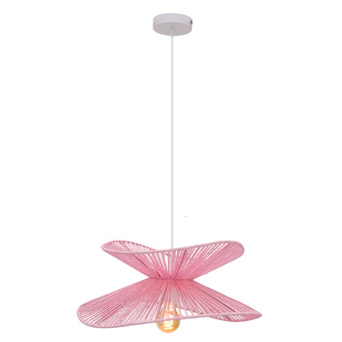 Paper pendant light pink, Rosalie