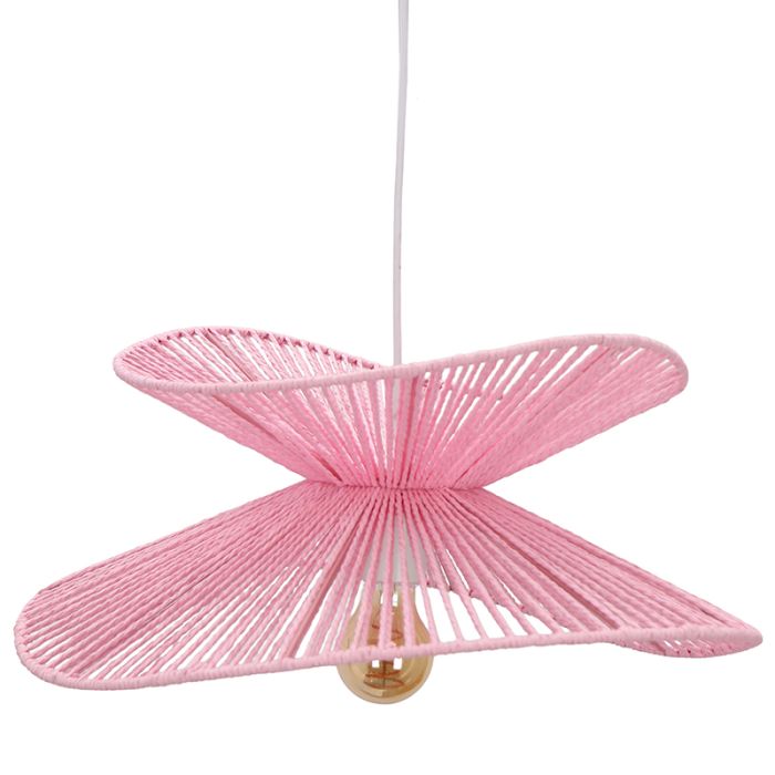 Paper pendant light pink, Rosalie