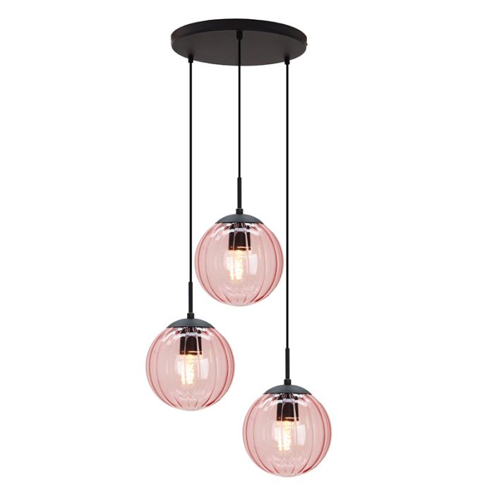 Retro pendant light pink, Rifka