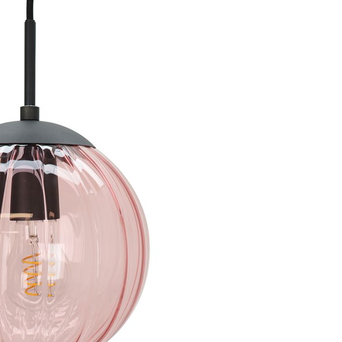 Retro pendant light pink, Rifka