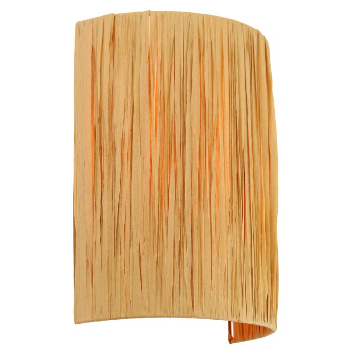 Paper wall light brown, Daisy, with switch