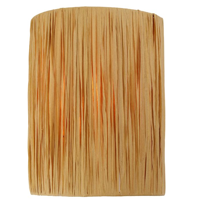 Paper wall light brown, Daisy, with switch