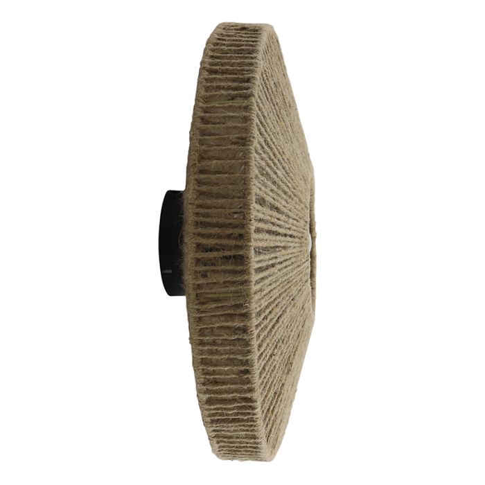 Rustic wall light brown, Sanny, with switch