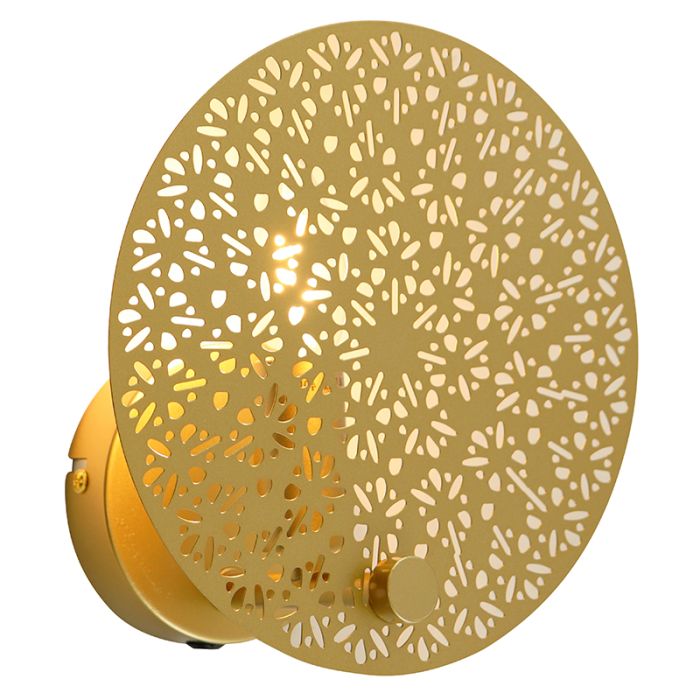 Design wall light brass, Sienna