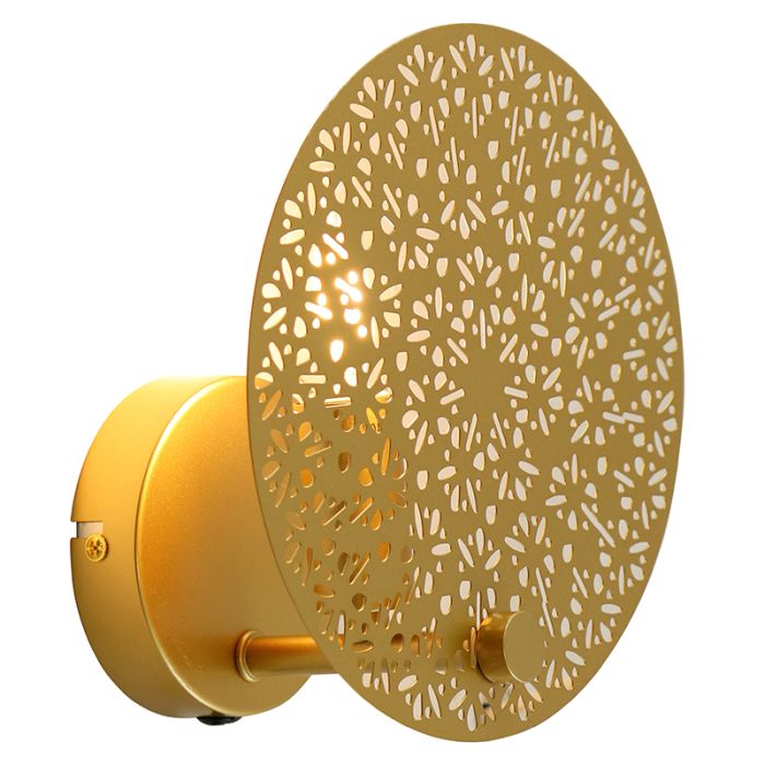 Design wall light brass, Sienna