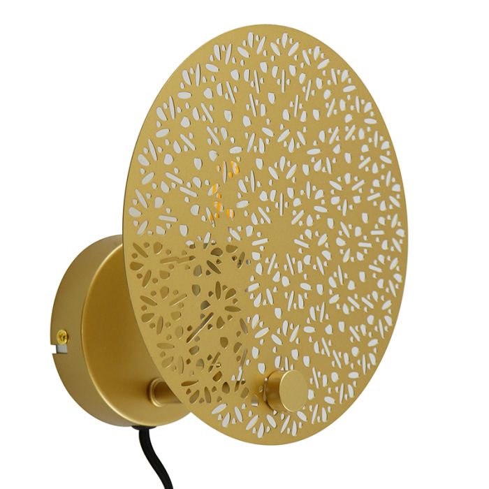 Design wall light brass, Sienna