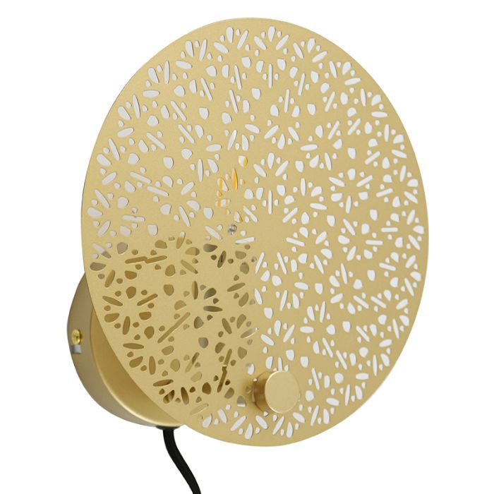 Design wall light brass, Sienna