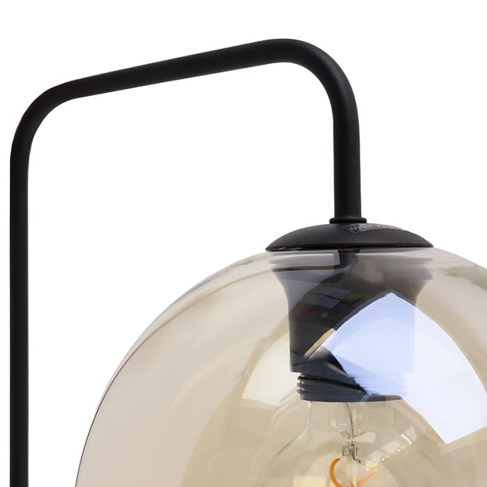 Design wall light amber, Giada, with switch