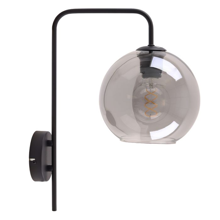 Design wall light grey, Giada, with switch