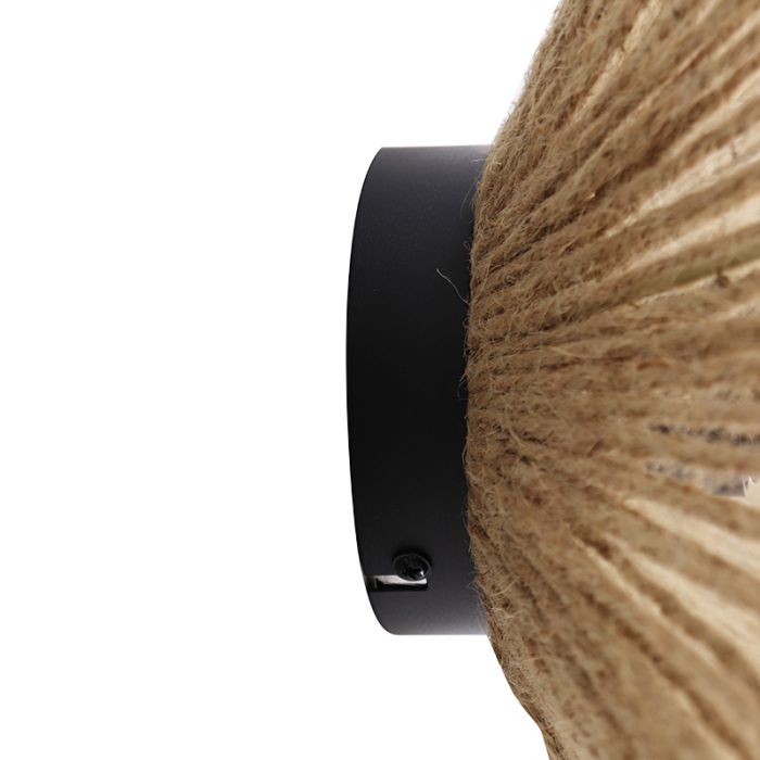 Rustic wall light brown, Annelot, with switch