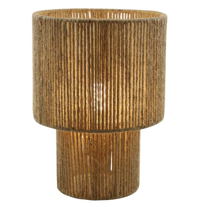Rustic table lamp brown, Sanny, with switch