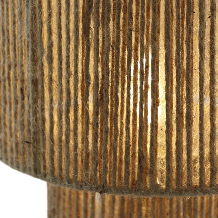 Rustic table lamp brown, Sanny, with switch