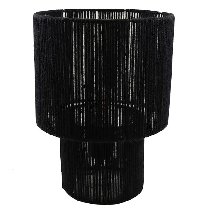 Rustic table lamp black, Sanny, with switch